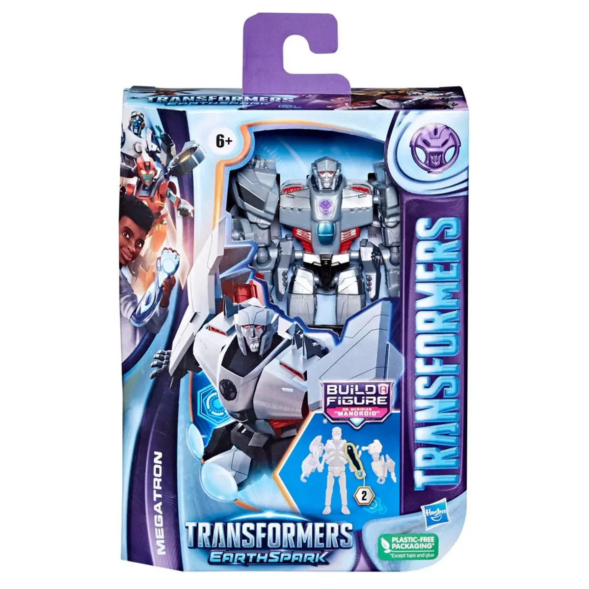 Transformers - Earthspark - Dr. Meridian Mandroid Baf - Deluxe Class Megatron Action Figure (F6733) 1