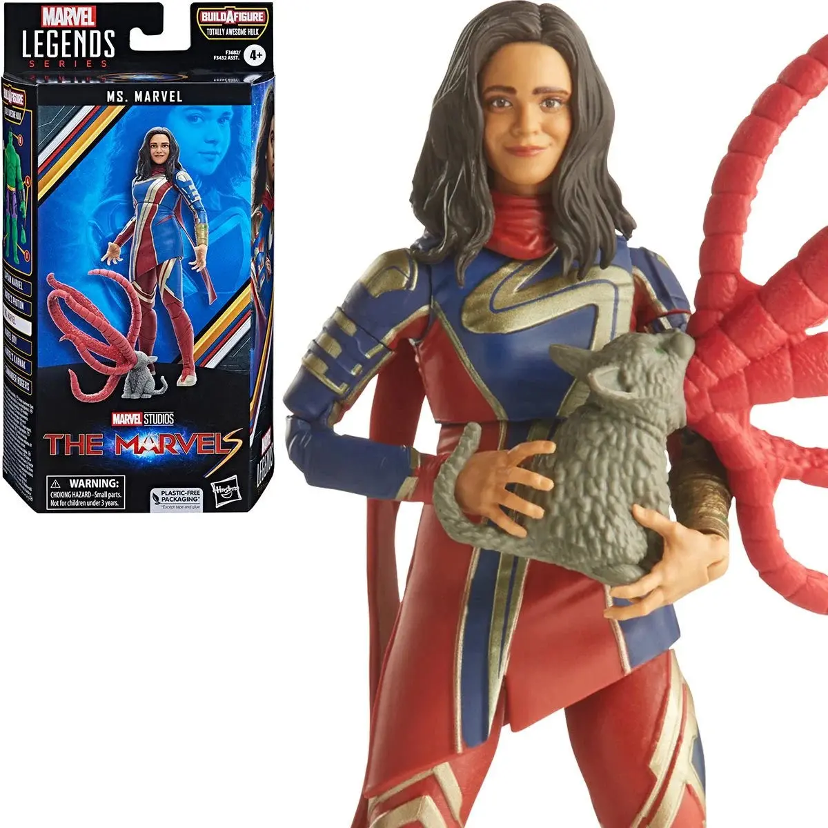 Marvel Legends Series (Totally Awesome Hulk Baf) Ms. Marvel Action Figure (F3682) 1