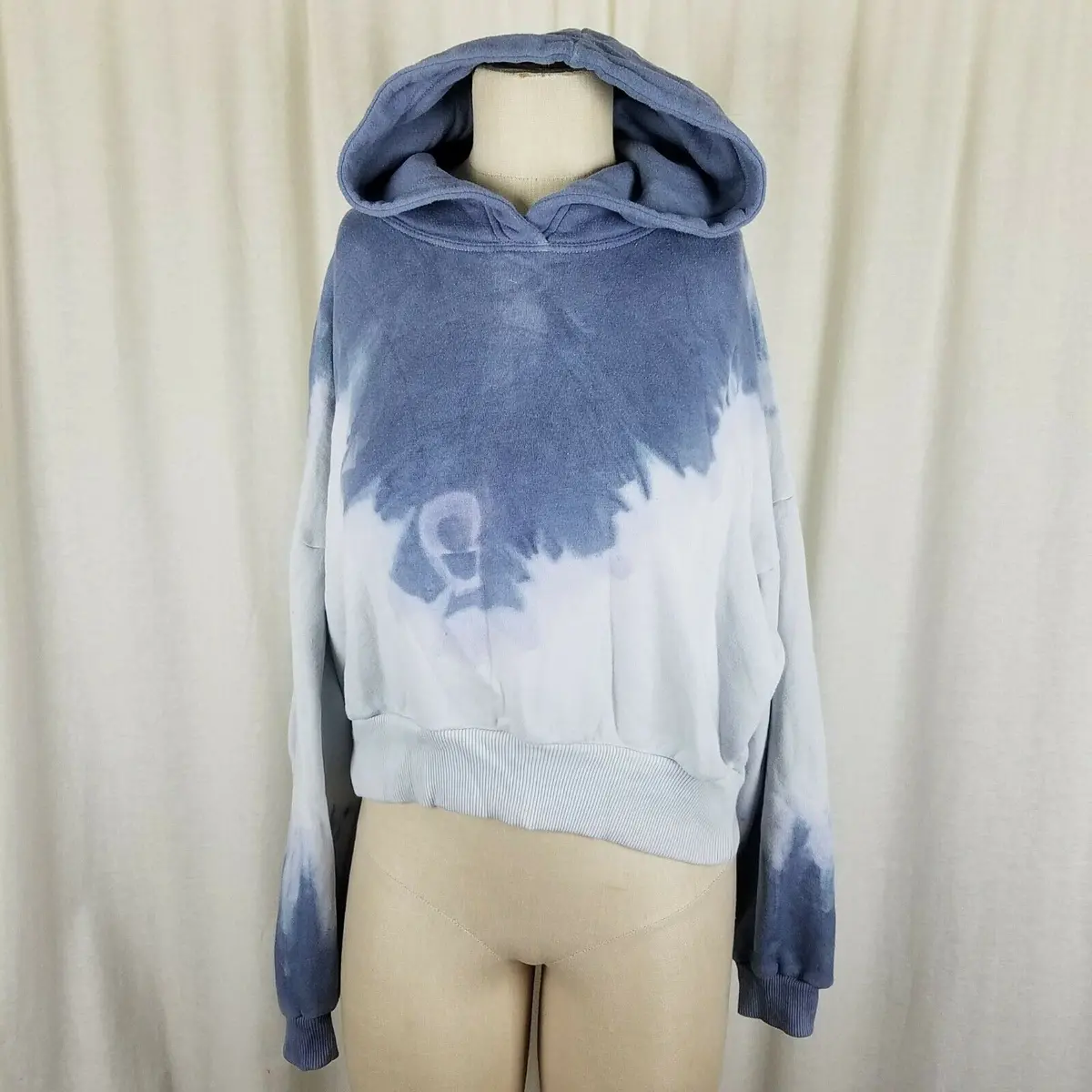 American Eagle Ombre Tie Dye Hooded Pullover Sweatshirt Jacket Hoodie Womens M 1