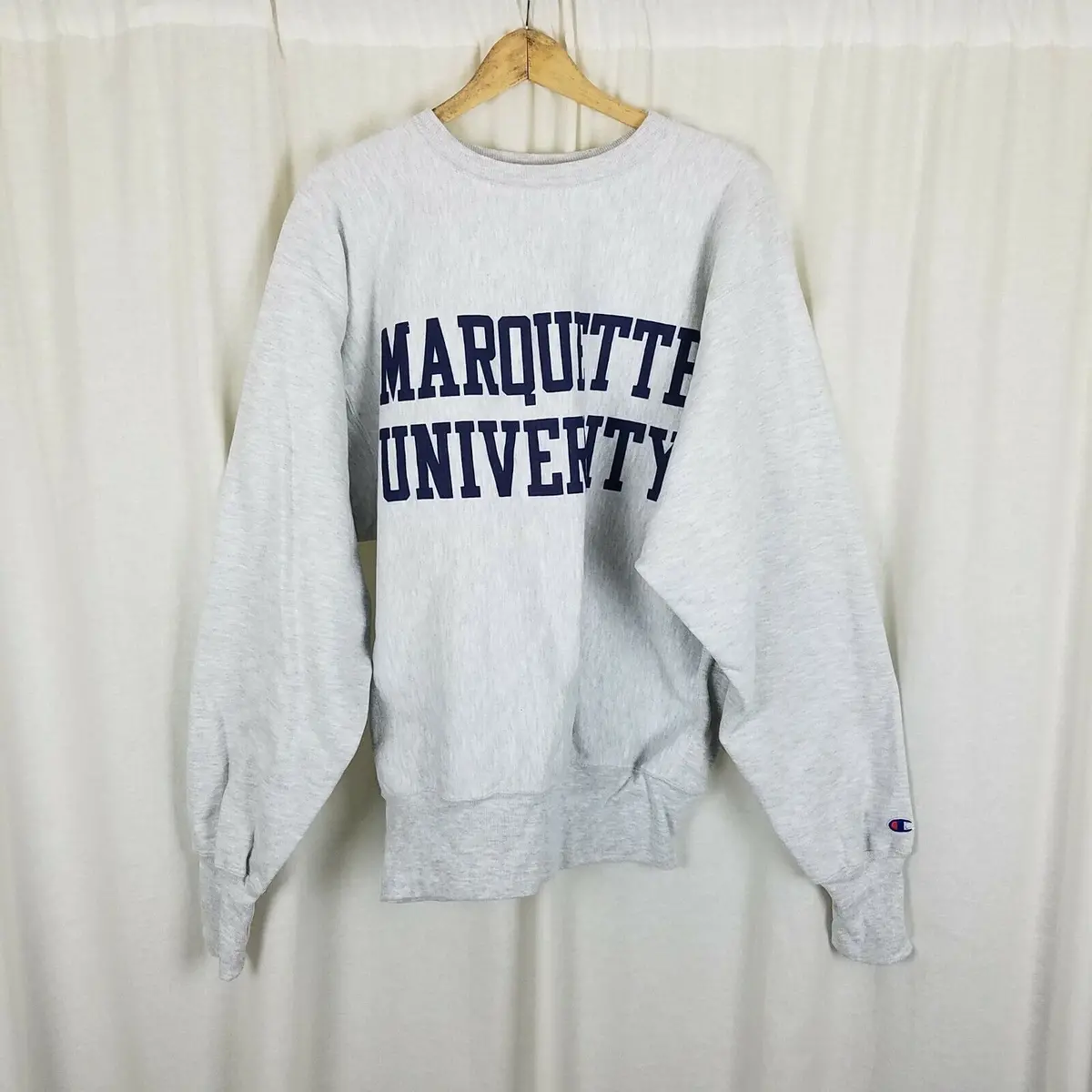 Vintage Champion Reverse Weave Marquette University Crewneck Sweatshirt Mens Xl 1