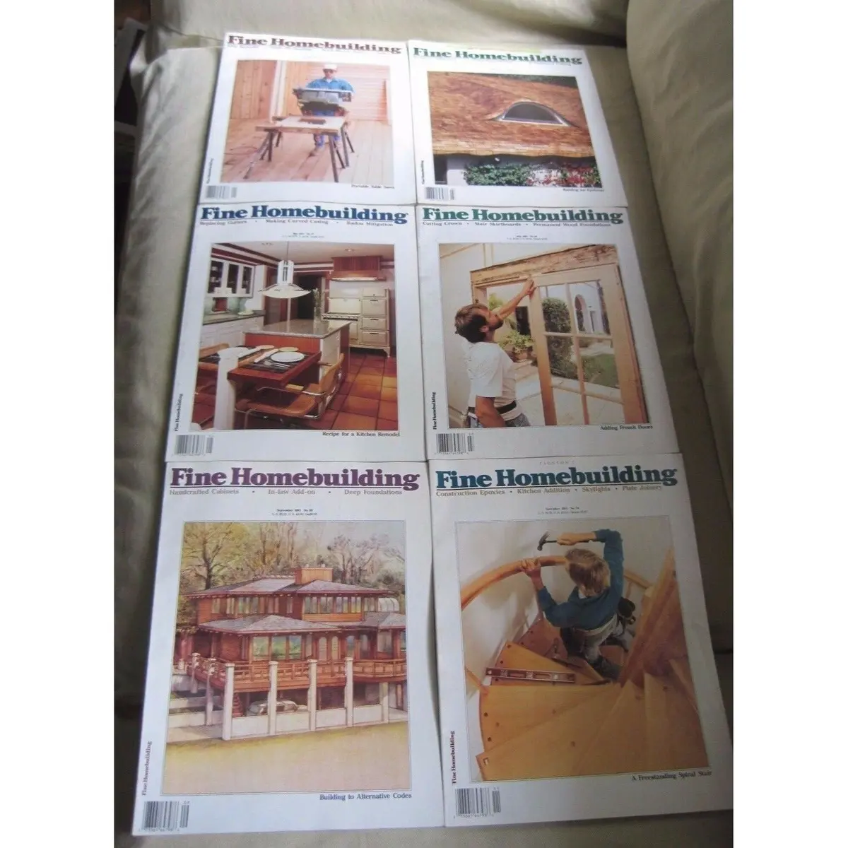 Fine Homebuilding Back Issues Magazines Lot Of 6 Entire Year 1991 Diy Remodeling 1