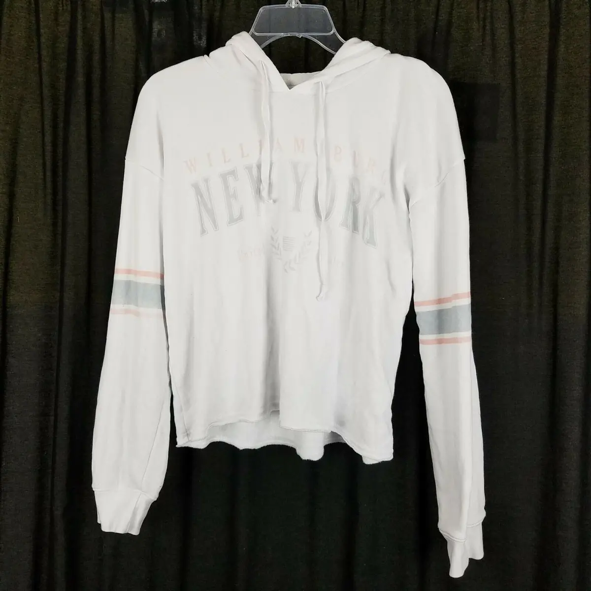 American Eagle Williamsburg Ny Hooded Pullover Sweatshirt Jacket Hoodie Womens M 1