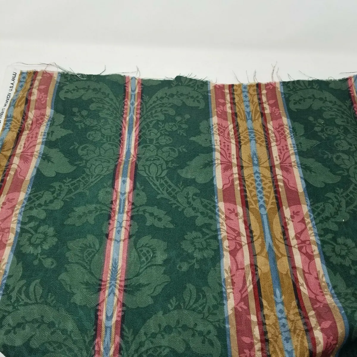 Vintage Anju Woodridge Fabric 4+ Yards Material Mcmxciv 1994 Dark Rich Tones 1