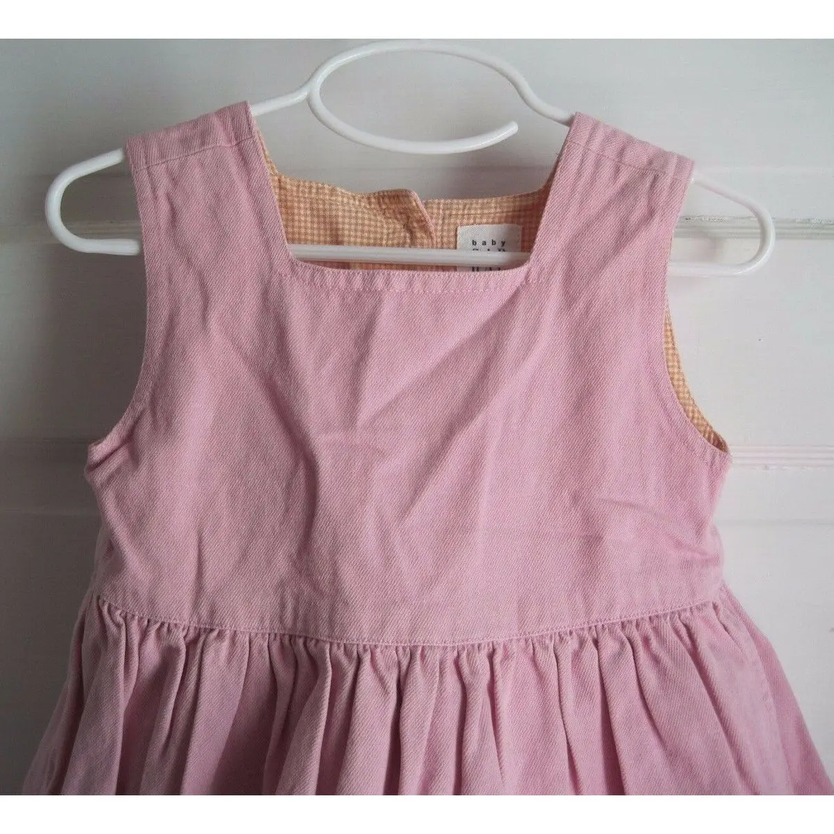 Baby Gap Kids Embroidered 100% Cotton Weighted Denim Dress & Bloomers Girls 4Xl 2