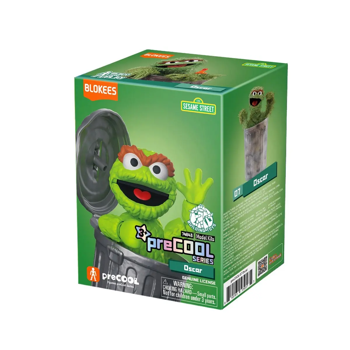Blokees - Sesame Street - Precool Series 02 - #07 - Oscar The Grouch - Mini Model Kit (74843/53057) 1