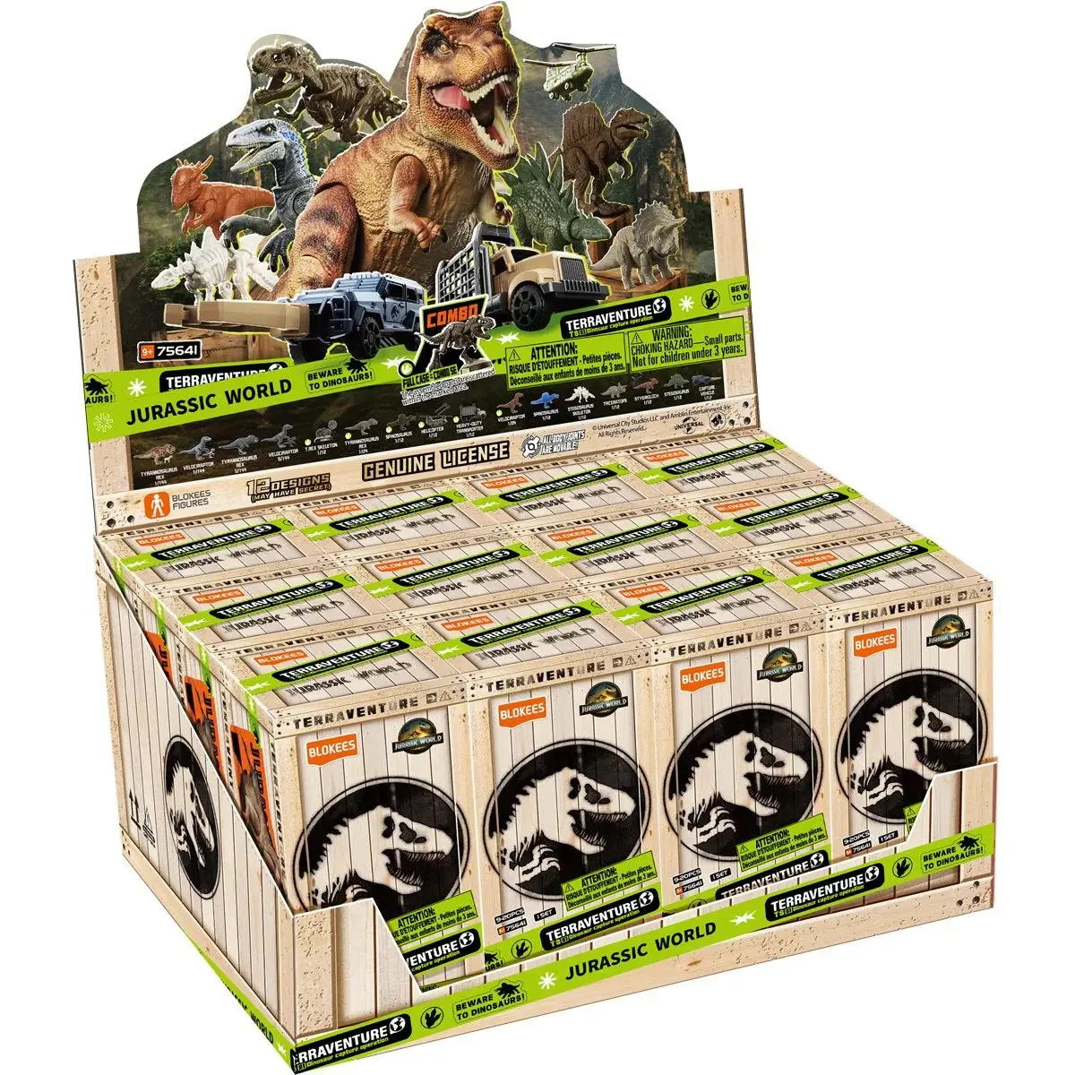 Blokees Jurassic World Terraventure Surprise 01 Dinosaur Capture Operation Sealed 12-Pack 75641/53137 1