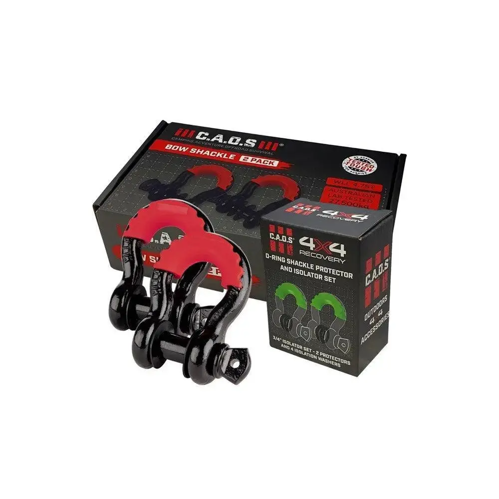 Caos 2 Pack Shackles + Shackle Protector And Isolators 1