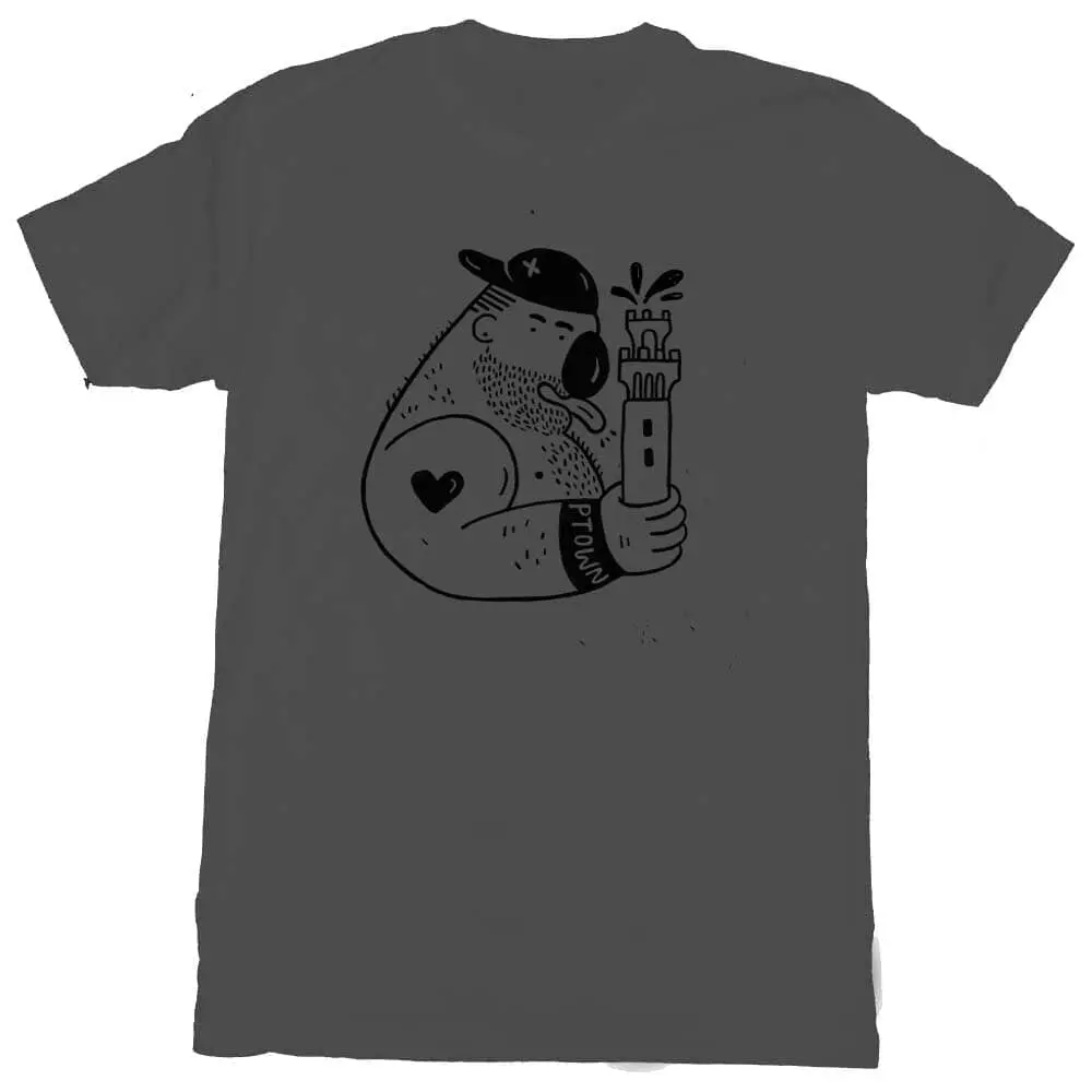 Pilgrim Monument Ptown Bear T-Shirt 1