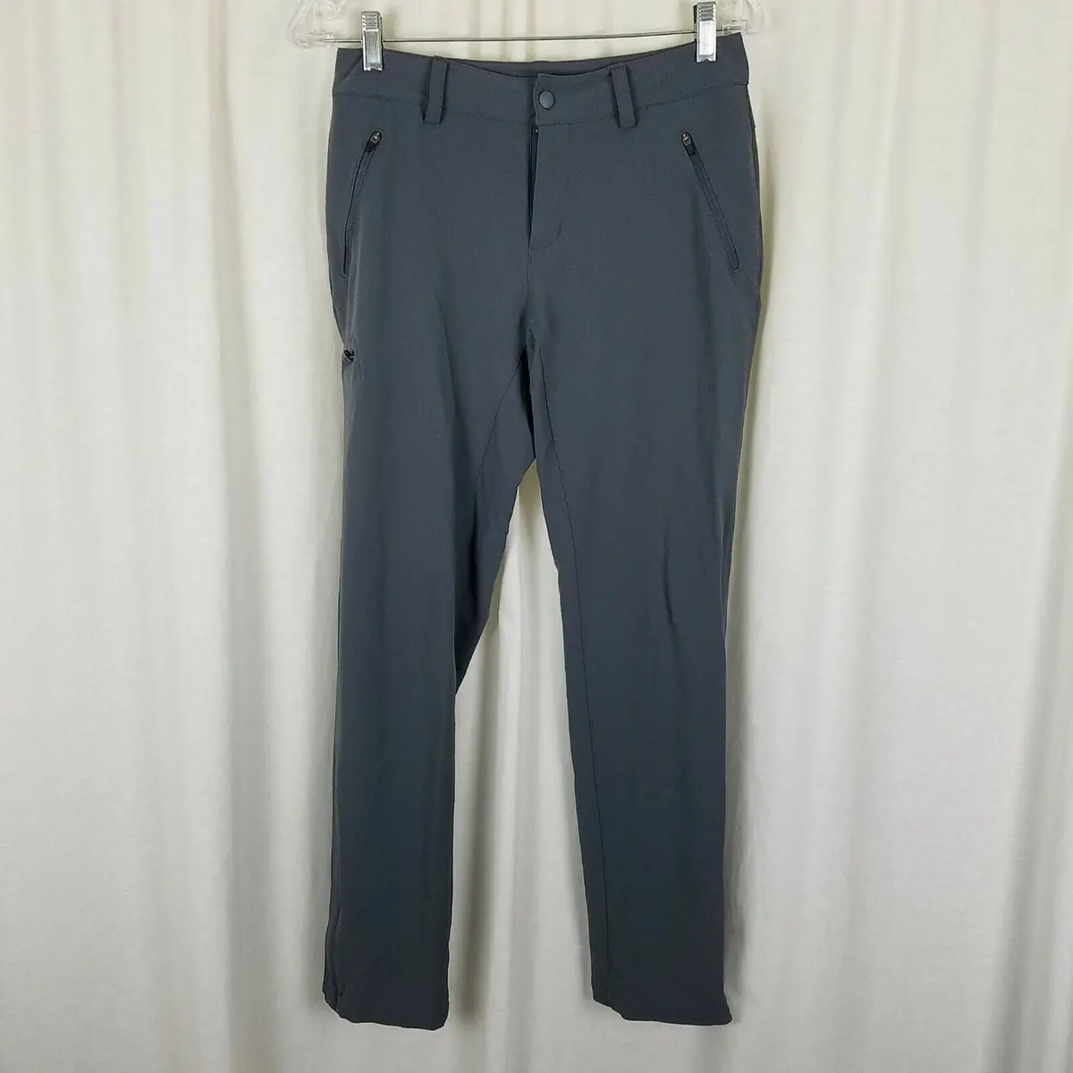 Eastern Mountain Sports Nylon Stretch Spandex Walking Camp Pants Womens S 2 Gray 1