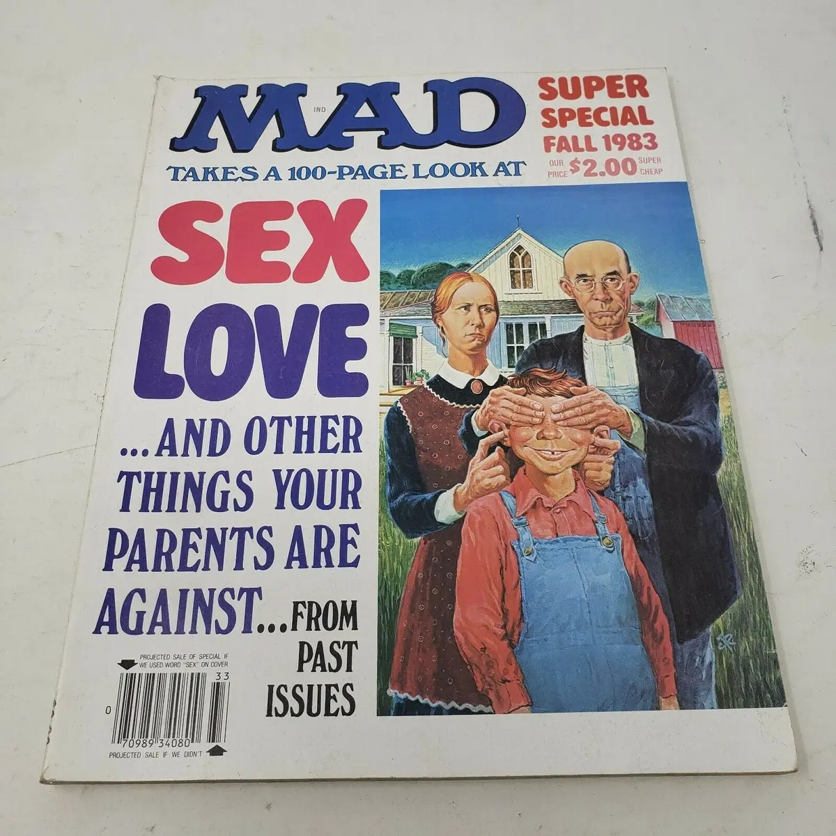 Mad Magazine Super Special Fall 1983 Vintage Sex Love Other Things Parents Hate 1