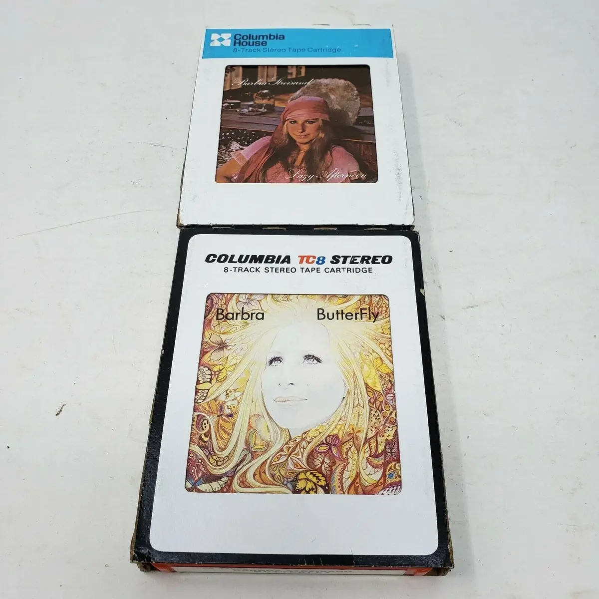 8-Track Barbara Streisand Butterfly Lazy Afternoon Stereo Tapes Music Lot Of 2 1