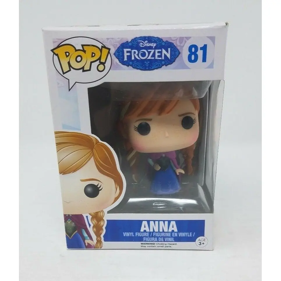 Funko Pop! Disney Frozen Anna 81 Vinyl Figure Figurine Vaulted New Old Stock 1
