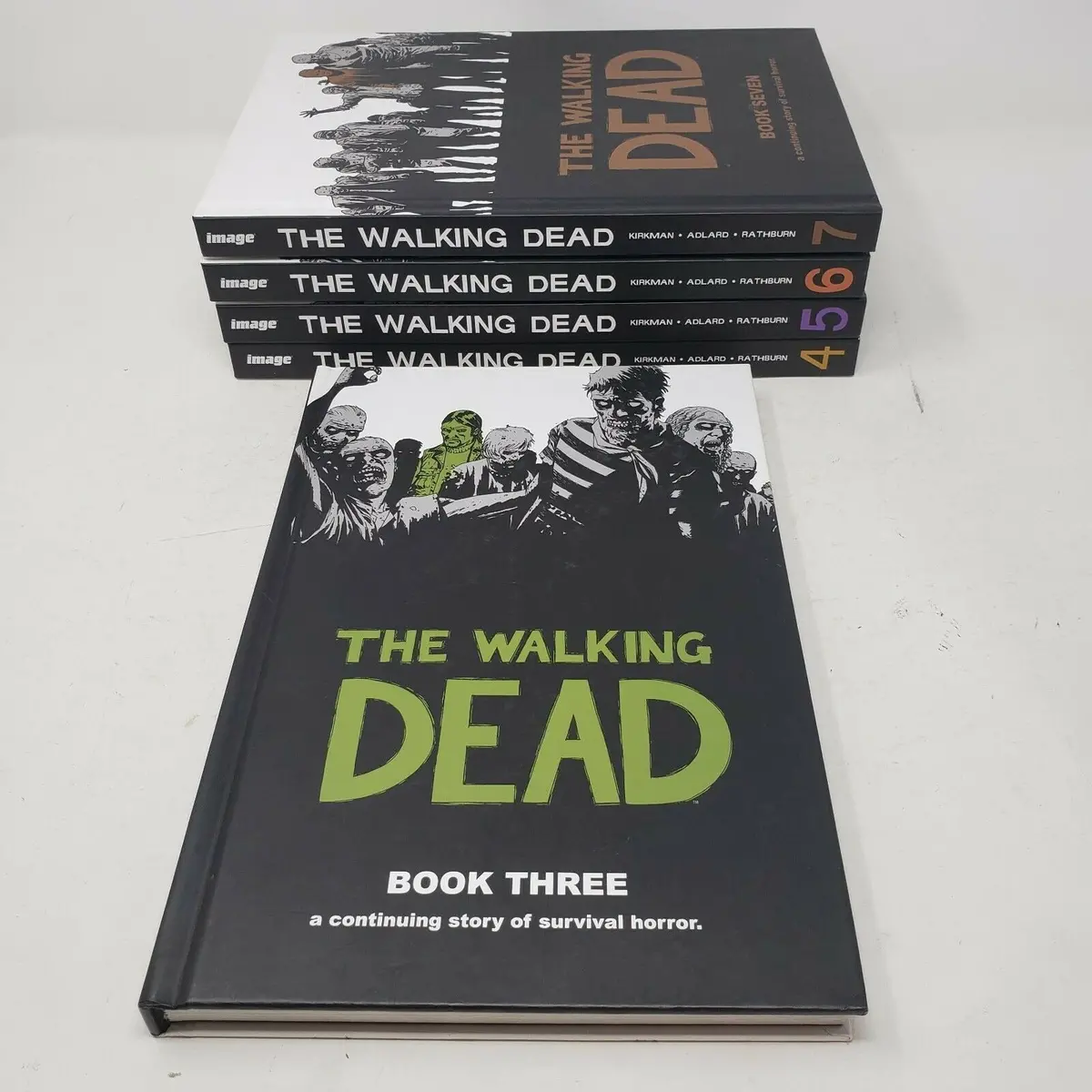 The Walking Dead Hardcover Lot Of Books 3-7 Image Comics Horror Collectible Amc 1