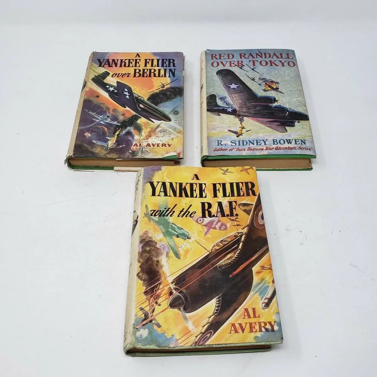 Vintage 1940S Hardcover Books Flight Bombers War Yankee Flier Fiction Lot 3 Boys 1