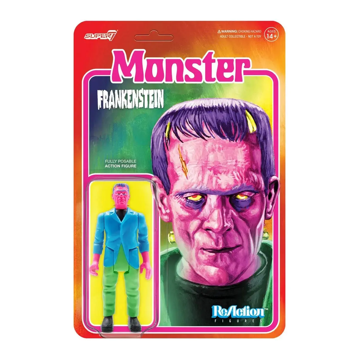 Super7 Reaction Figures - Universal Monsters - Frankenstein'S Monster (Costume Colors) Action Figure Last One! 1