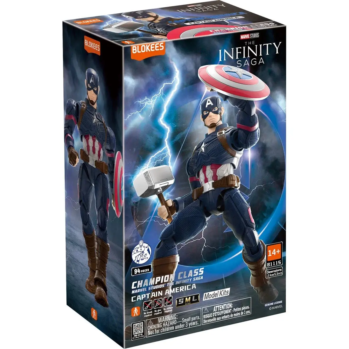 Blokees - Marvel: Infinity Saga - Champion Class Cc03 - Captain America Model Kit Figure 81115/53135 1