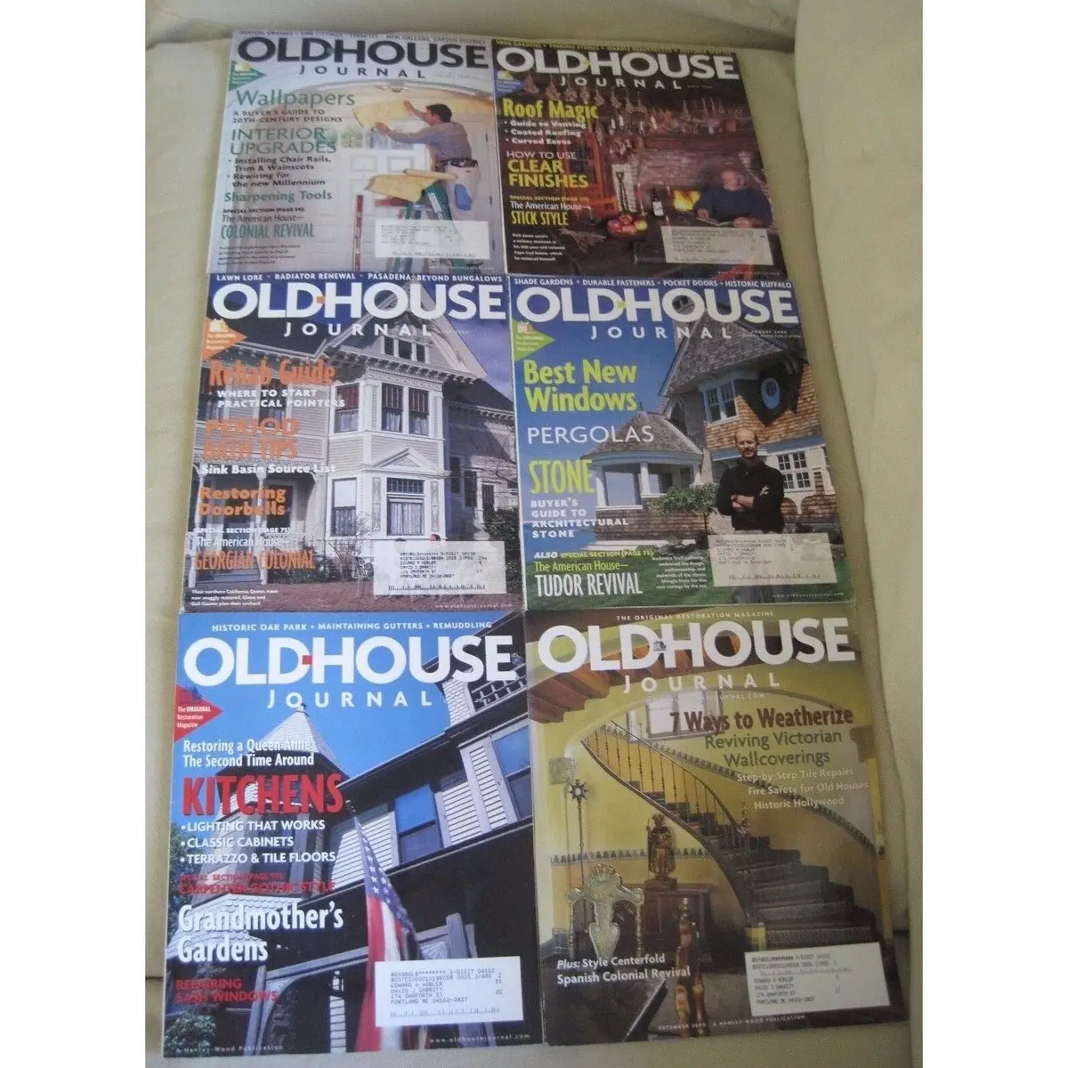 Old House Journal Back Issues Magazines Lot Of 6 Entire Year 2000 Diy Remodeling 1