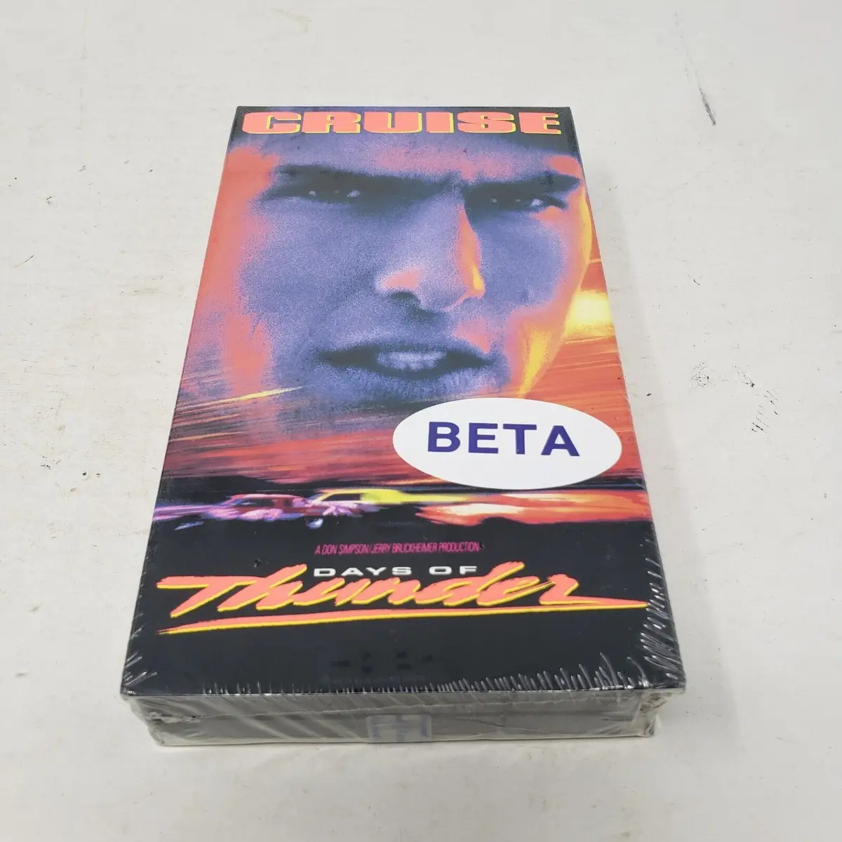 Days Of Thunder Betamax Beta Factory Sealed Watermarks 1990 Not Vhs Tom Cruise 1