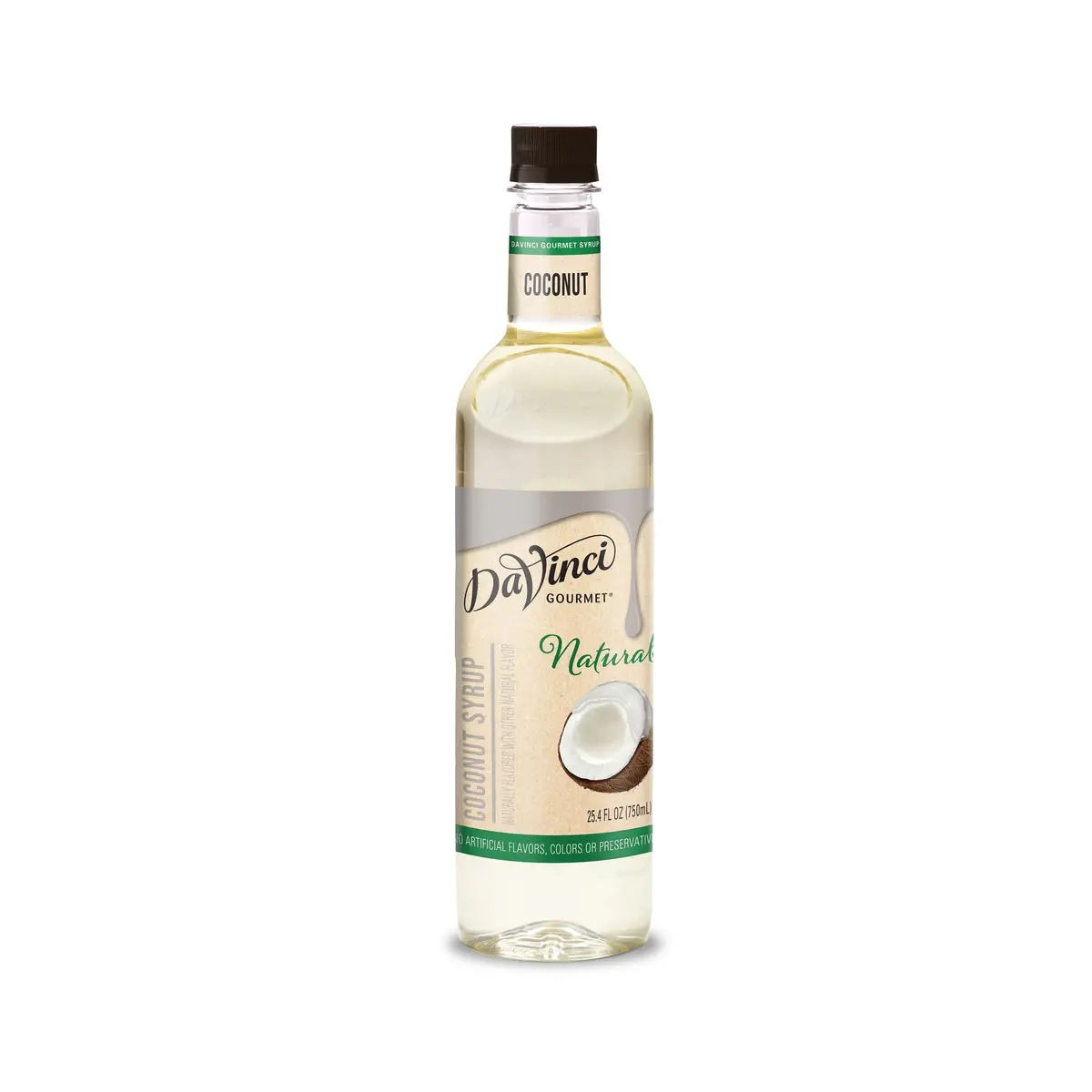 Naturals Coconut Syrup - 4 X 750 Ml Plastic 1