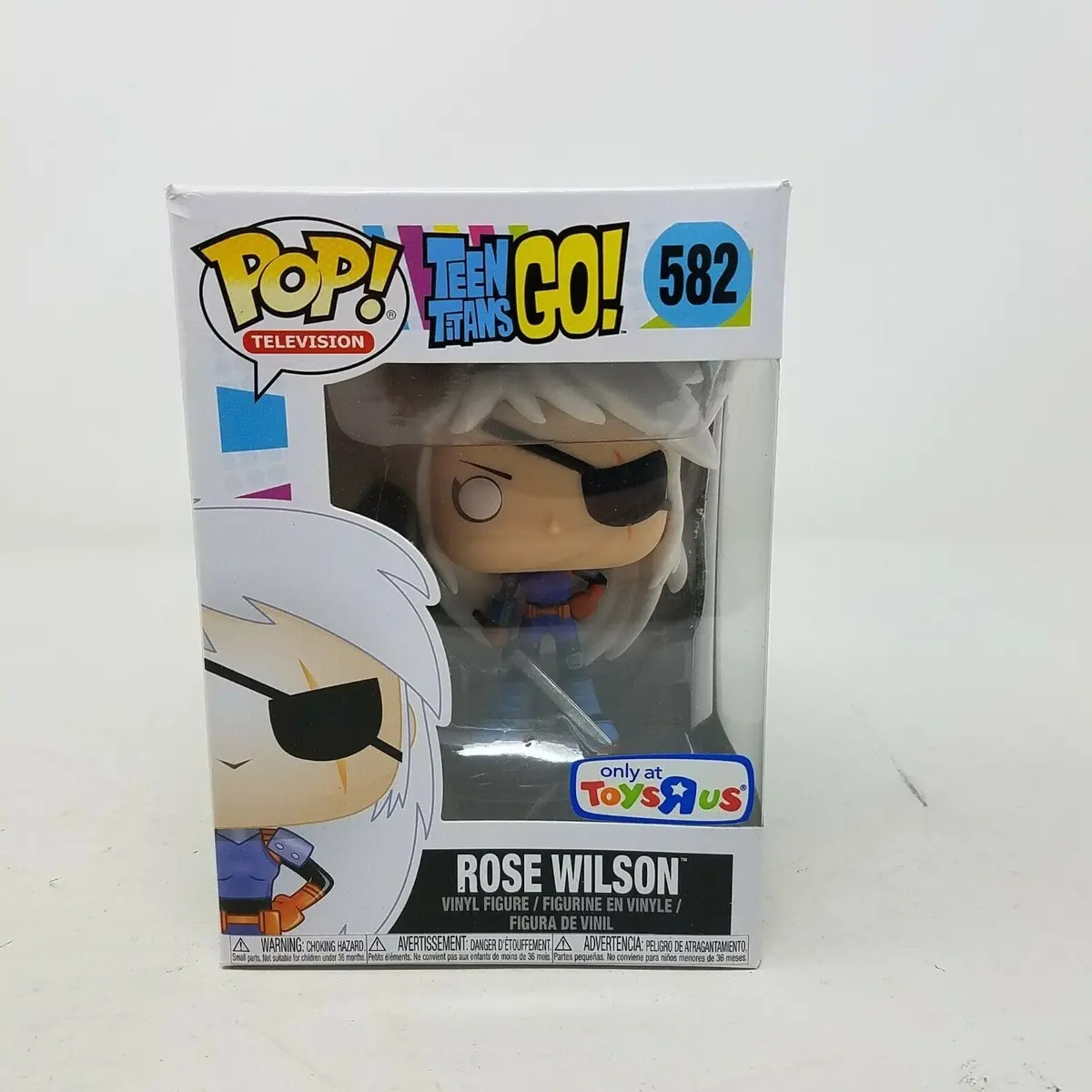 Funko Pop! Teen Titans Go! Rose Wilson 582 Toys R' Us Exclusive Vinyl Figure Nos 1