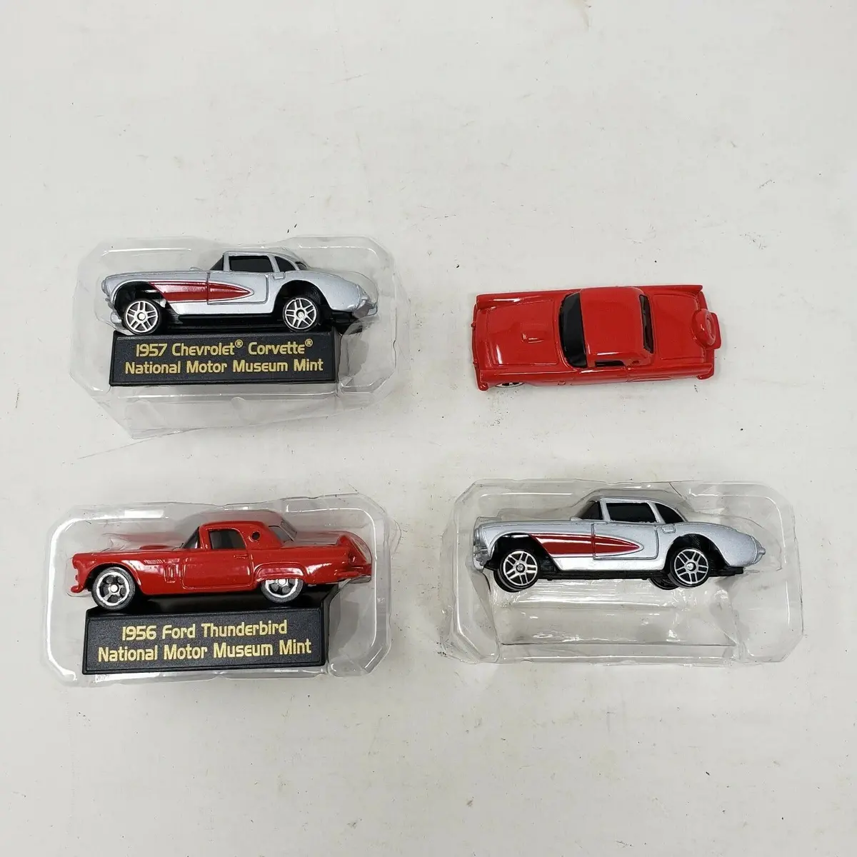 Ford Gm Officially Licensed Die Cast Cars 1956 1957 Thunderbird Chevy Corvette 4 1