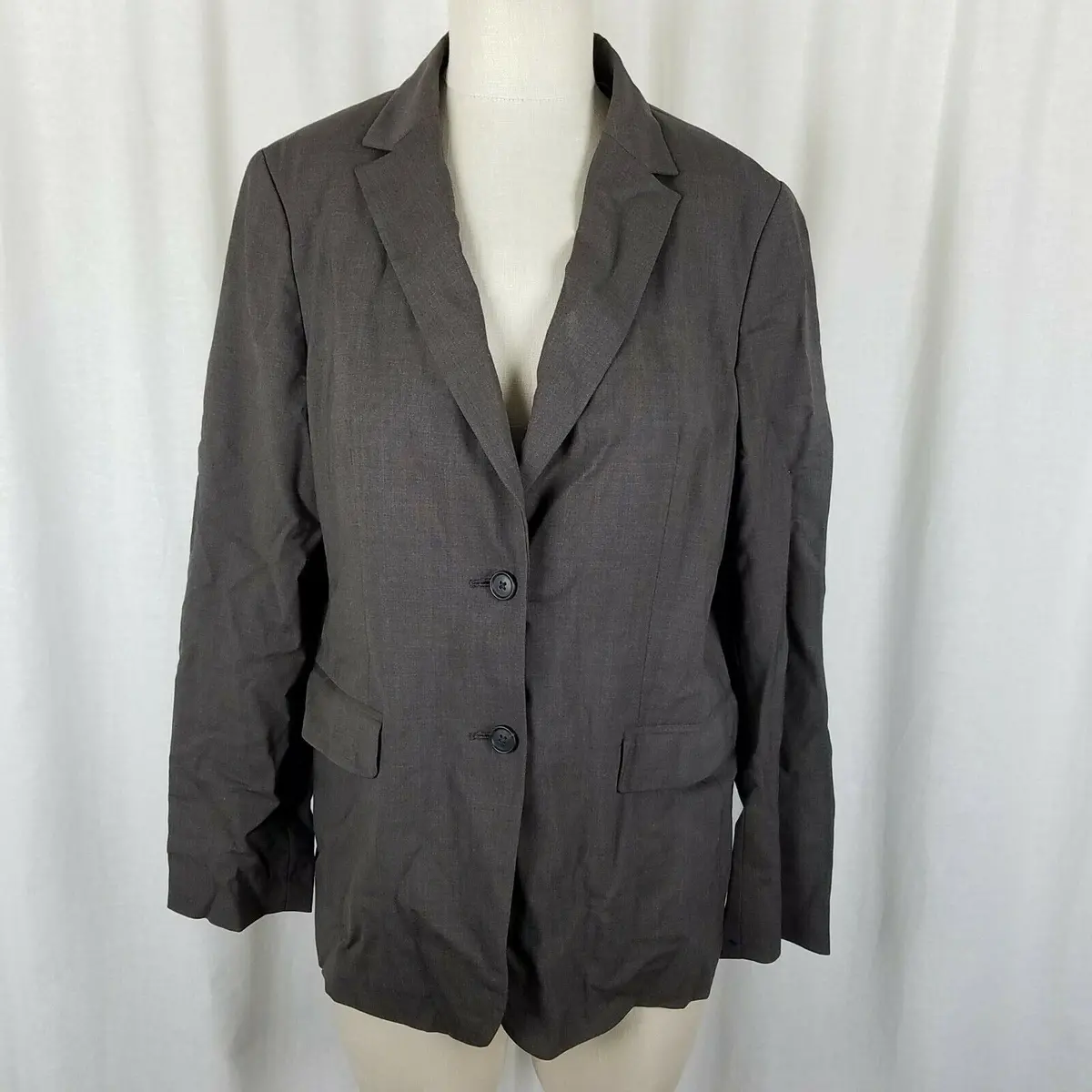 Banana Republic Petites Stretch Wool Career Professional Jacket Blazer Womens 12 1