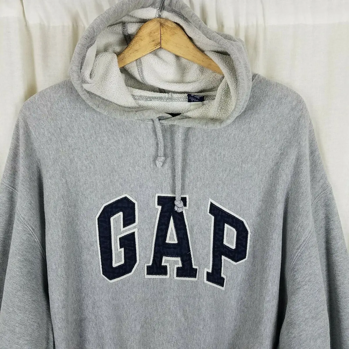 Vintage 90’S Gap Spell Out Hoodie Kanye Yeezy Pullover Sweatshirt Mens L Korea 2