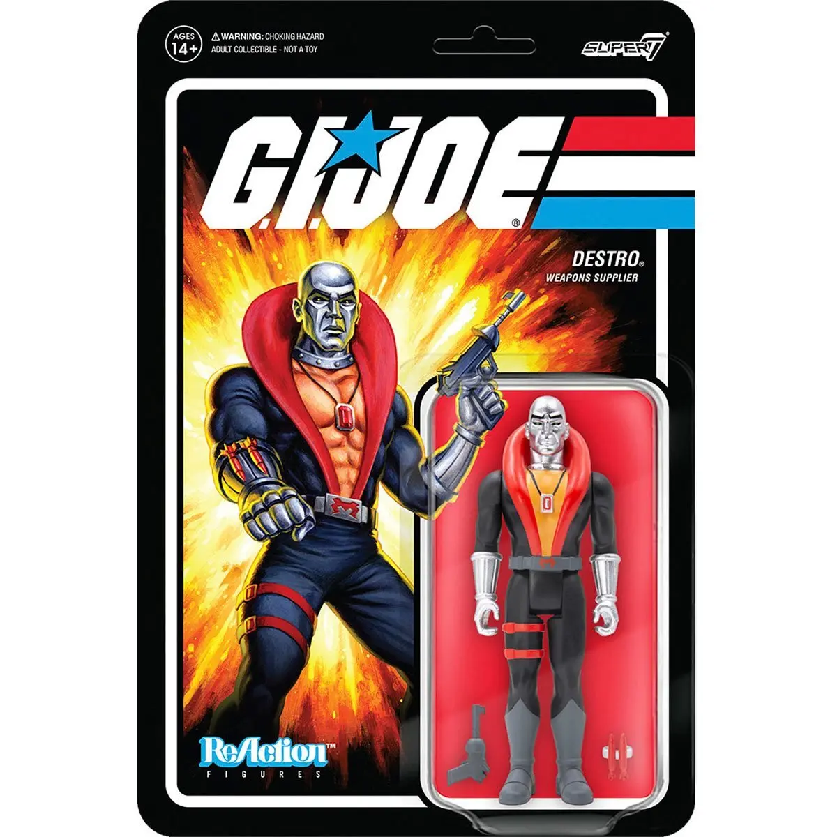 Super7 Reaction Figures - G.I. Joe - Destro (Weapons Supplier) Action Figure (81367) Low Stock 1