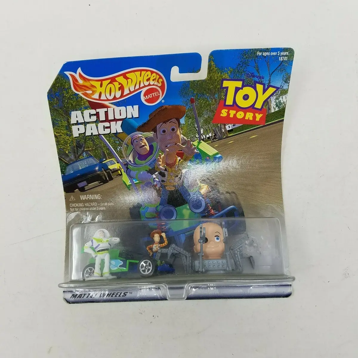 Hot Wheels Toy Story Action Pack Car Figures On Card Disney Rc Baby Face Woody 1