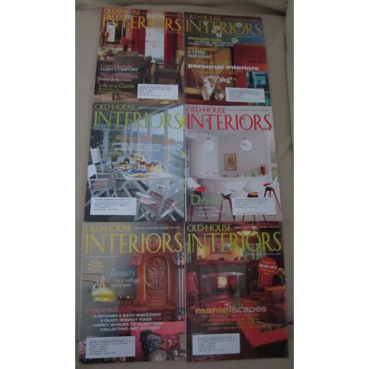 Old House Interiors Back Issues Magazines Lot 6 Entire Year 2008 Diy Remodeling 1