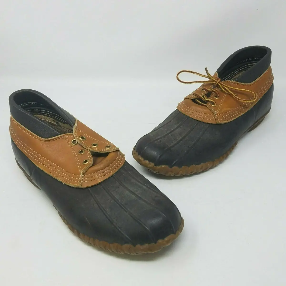 Vintage Ll Bean Duck Hunting Lo Shoe Boots Maine Usa Mens 11 Womens 13 Genuine 1