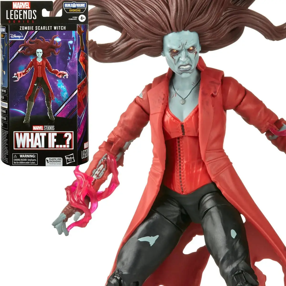 Marvel Legends Series - Khonshu Baf - Zombie Scarlet Witch (What If...?) Action Figure (F3703) Low Stock 1