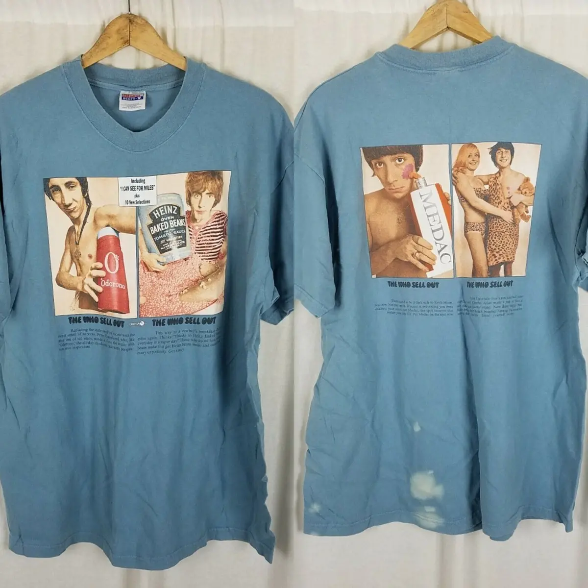 Vintage The Who Sell Out Double Sided Advertisement Promo T-Shirt Mens Xl Usa 1