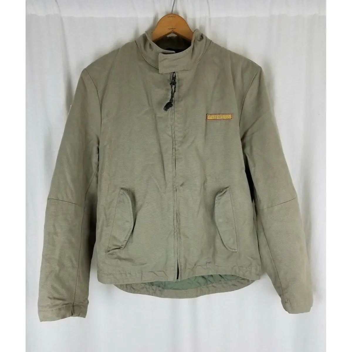 Marc O'polo Campus Stockholm Patch Canvas Quilted Bomber Jacket Mens M Gote Huss 1