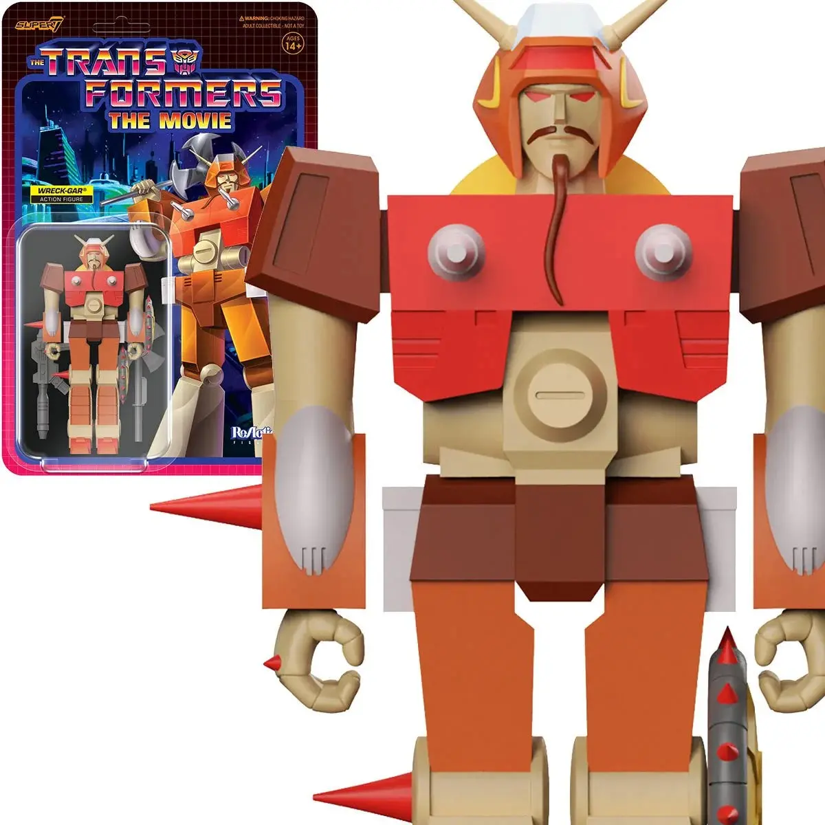 Super7 Reaction Figures - Transformers (Wave 6) Wreck-Gar (G1) Action Figure (81943) Low Stock 1