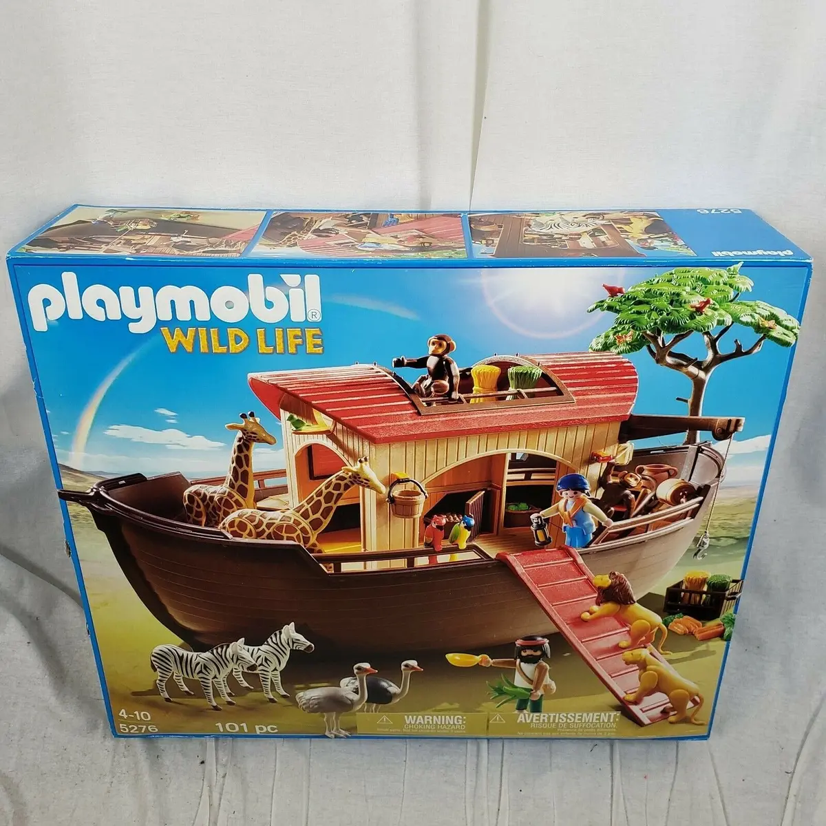 Playmobil #5276 Wild Life Noah's Ark Animal Food People Set Rare Nos Retired 1