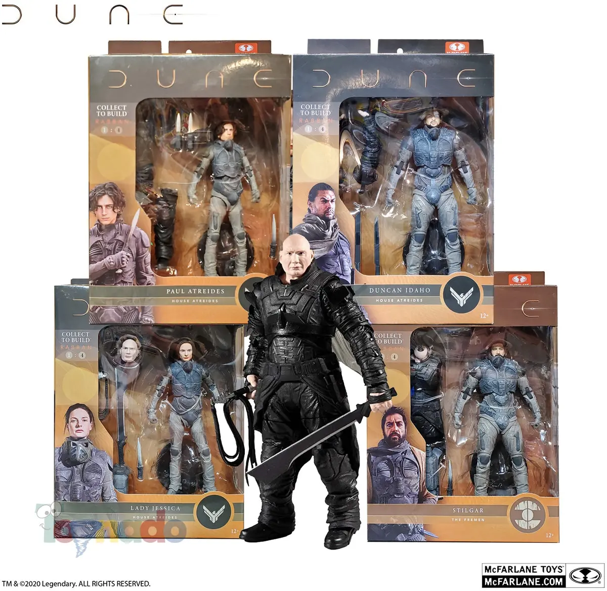 Mcfarlane Toys - Dune - Build-A Rabban Baf - Complete 4-Pack 7-Inch Action Figures 1