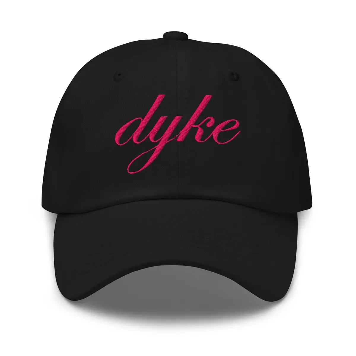 Dyke Script Twill Dad Hat 1