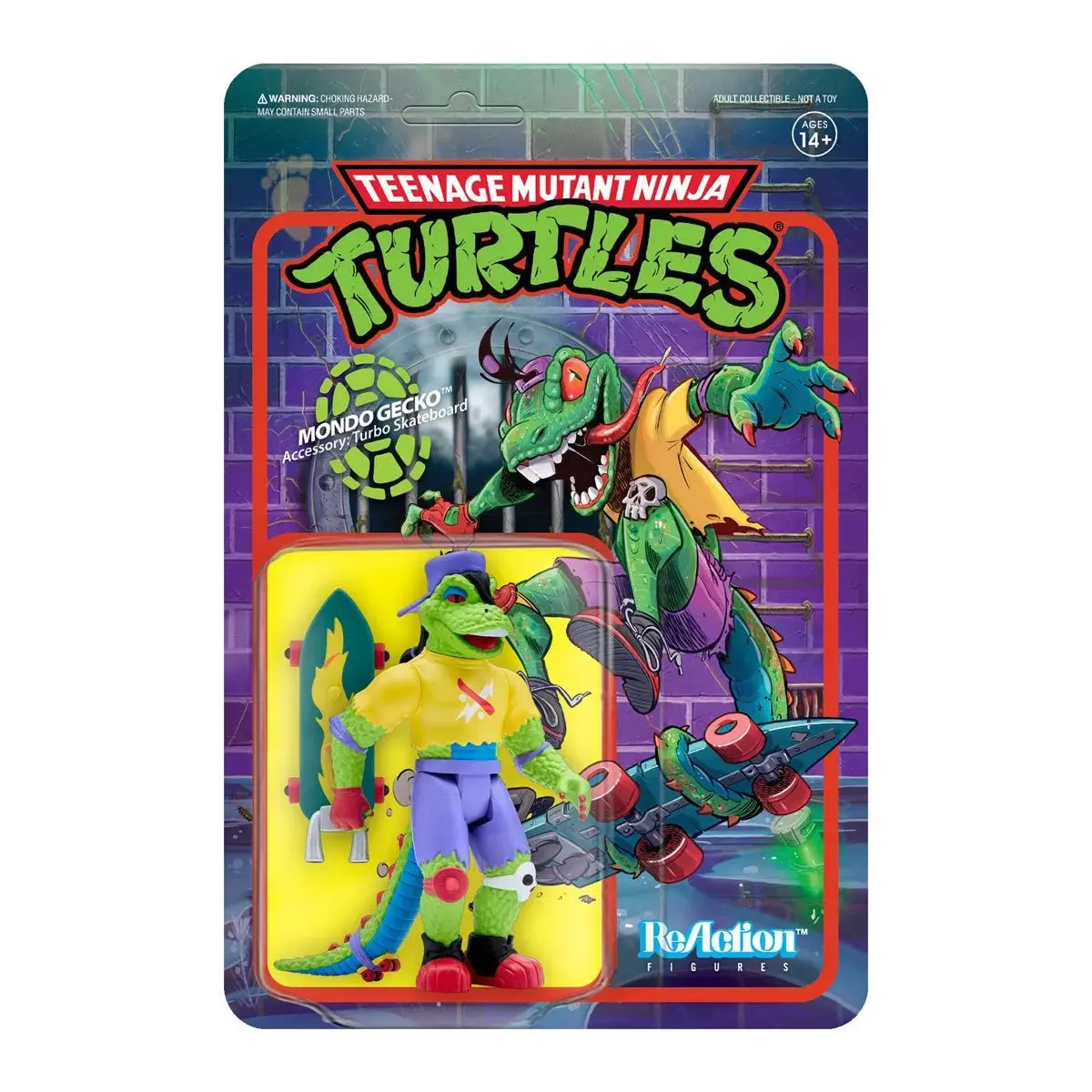 Super7 Reaction Figures - Teenage Mutant Ninja Turtles - Mondo Gecko Action Figure (80984) Last One! 1