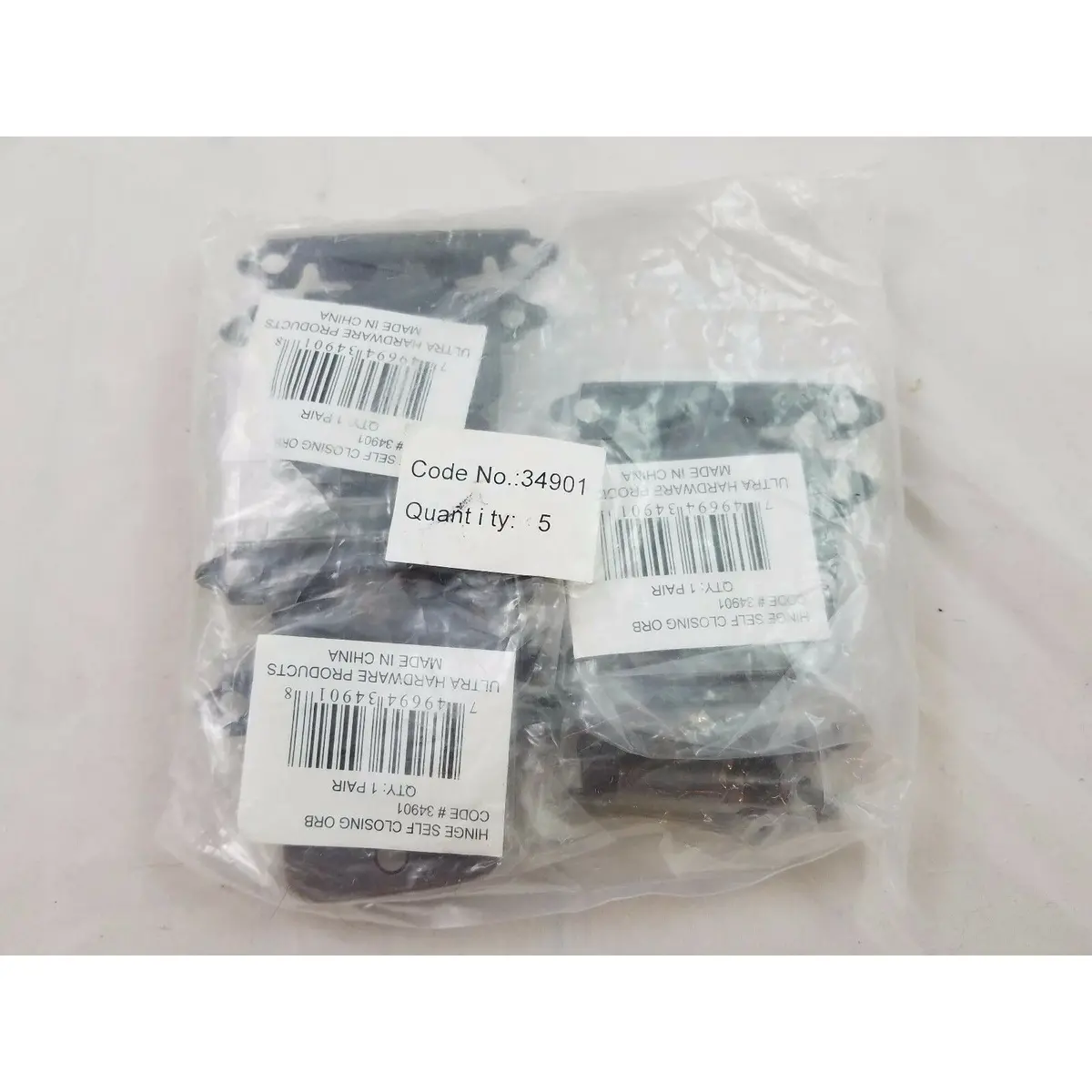 Ultra Hardware 34904 Self Closing Cabinet Hinges Oil Rubbed Bronze 5 Pack (10) 1