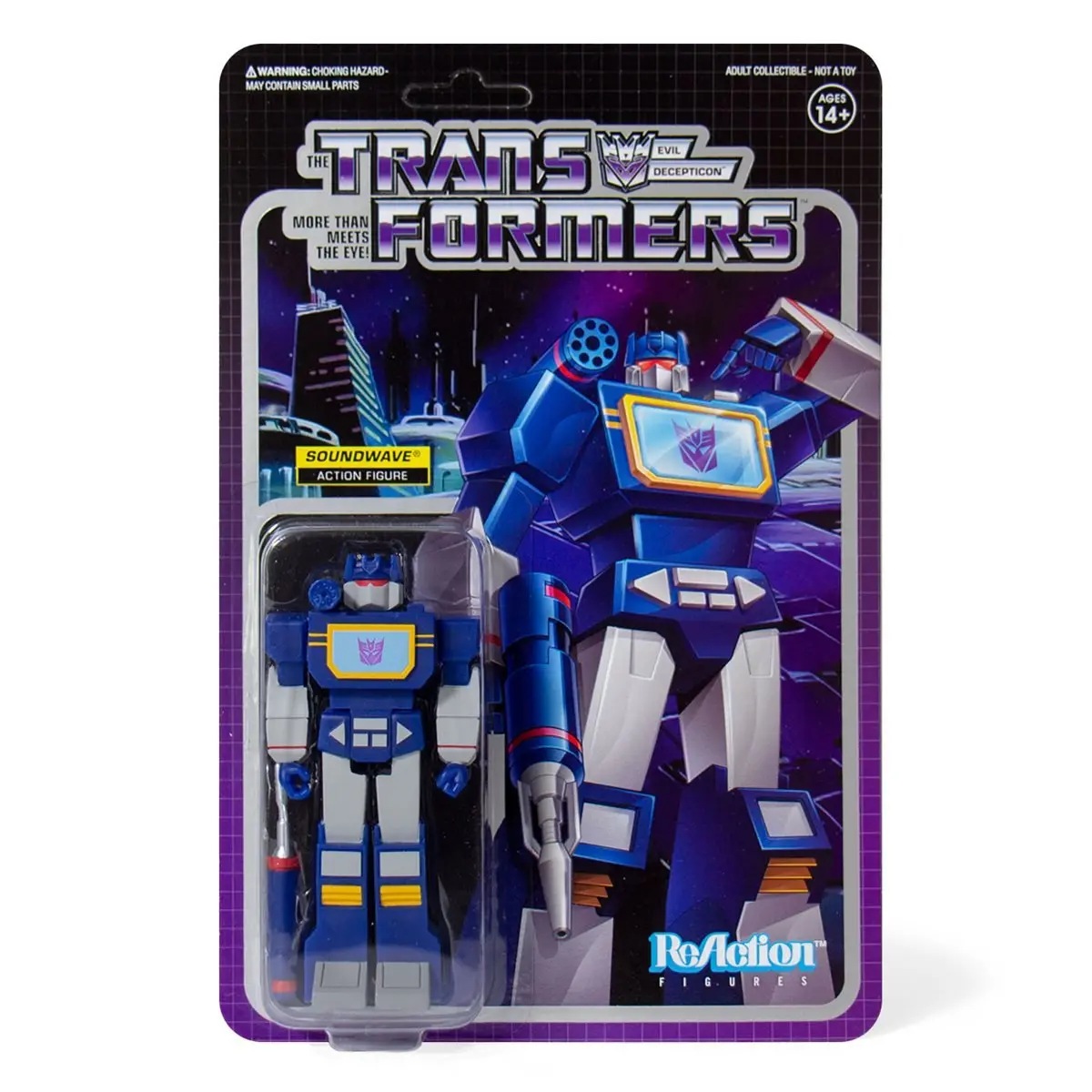 Super7 Reaction Figures - Transformers: Wave 1 - Soundwave Action Figure (80044) Low Stock 1