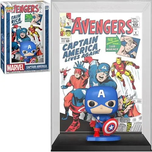 Funko Pop! Comic Covers #27 - Avengers - Captain America Cover Vinyl Figure (72499) Last One! 1