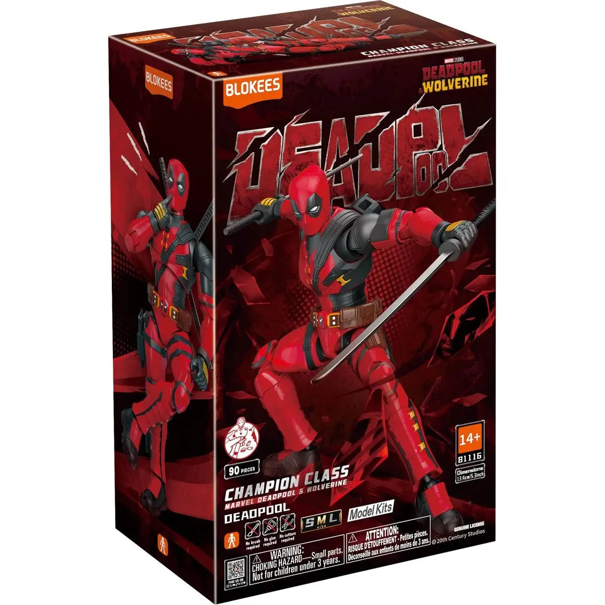 Blokees: Marvel - Deadpool & Wolverine (2024) - Champion Class Cc04 - Deadpool Model Kit 81116/53158 1