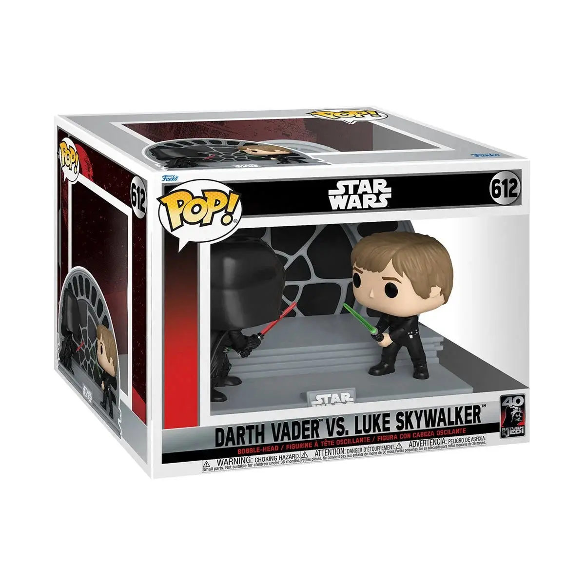 Funko Pop! Star Wars #612 - Return Of The Jedi (40Th) - Luke Vs. Darth Vader Deluxe Vinyl (70743) Low Stock 1