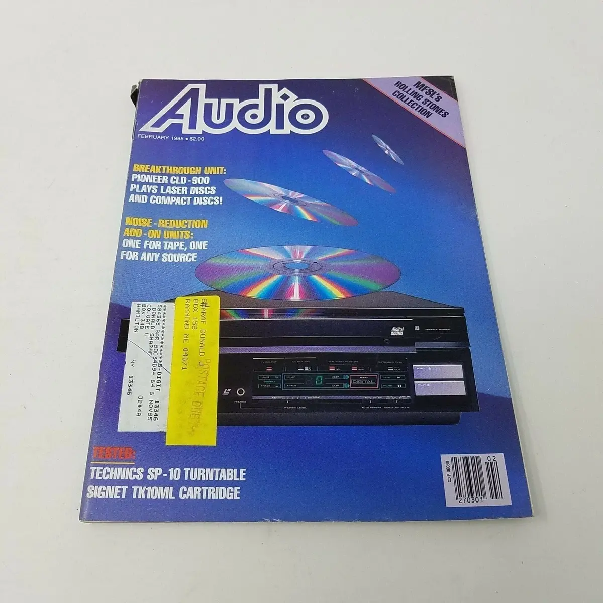 Vintage February 1985 Audio Magazine High Fidelity Electronics Advertisements 1