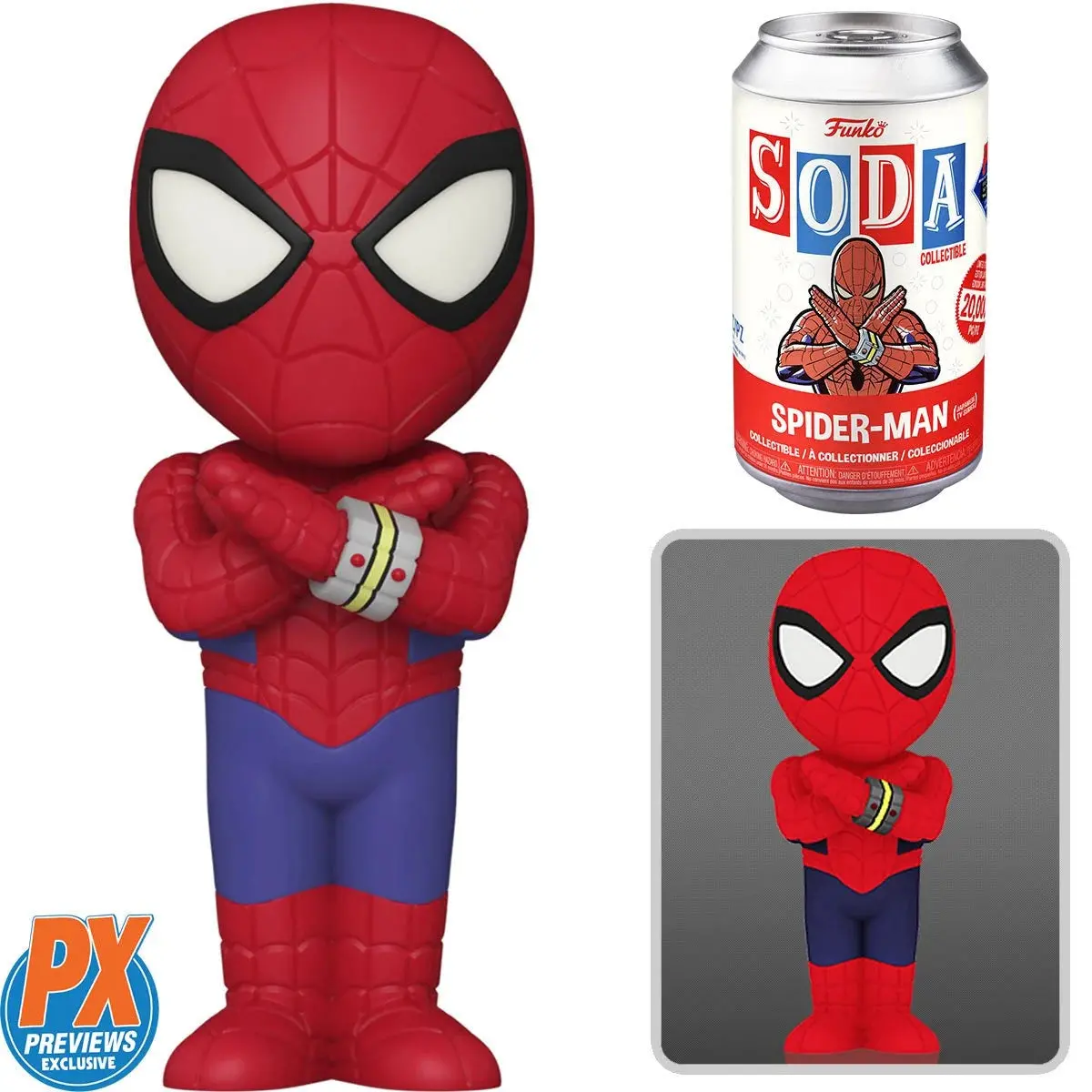 Funko Vinyl Soda - Marvel Japanese Spider-Man (Px Previews Exclusive) W/Possible Chase Vinyl Figure (65146) Last One! 1