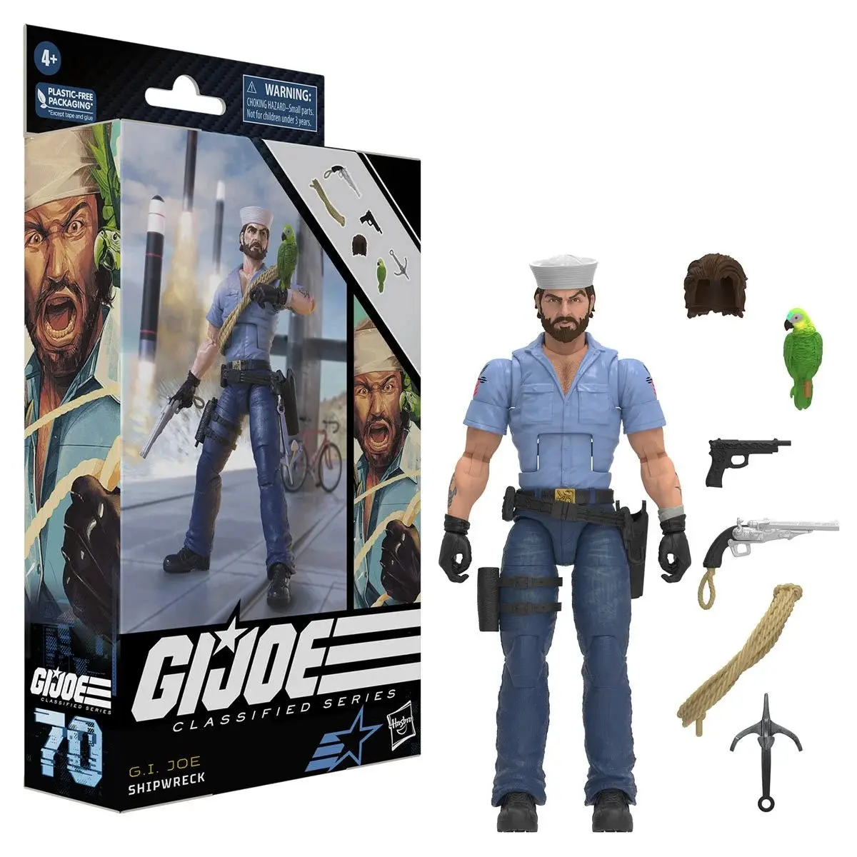 G.I. Joe - Classified Series #70 - Shipwreck (Sailor) Action Figure & Polly Micro Figure Set (F7462) 1