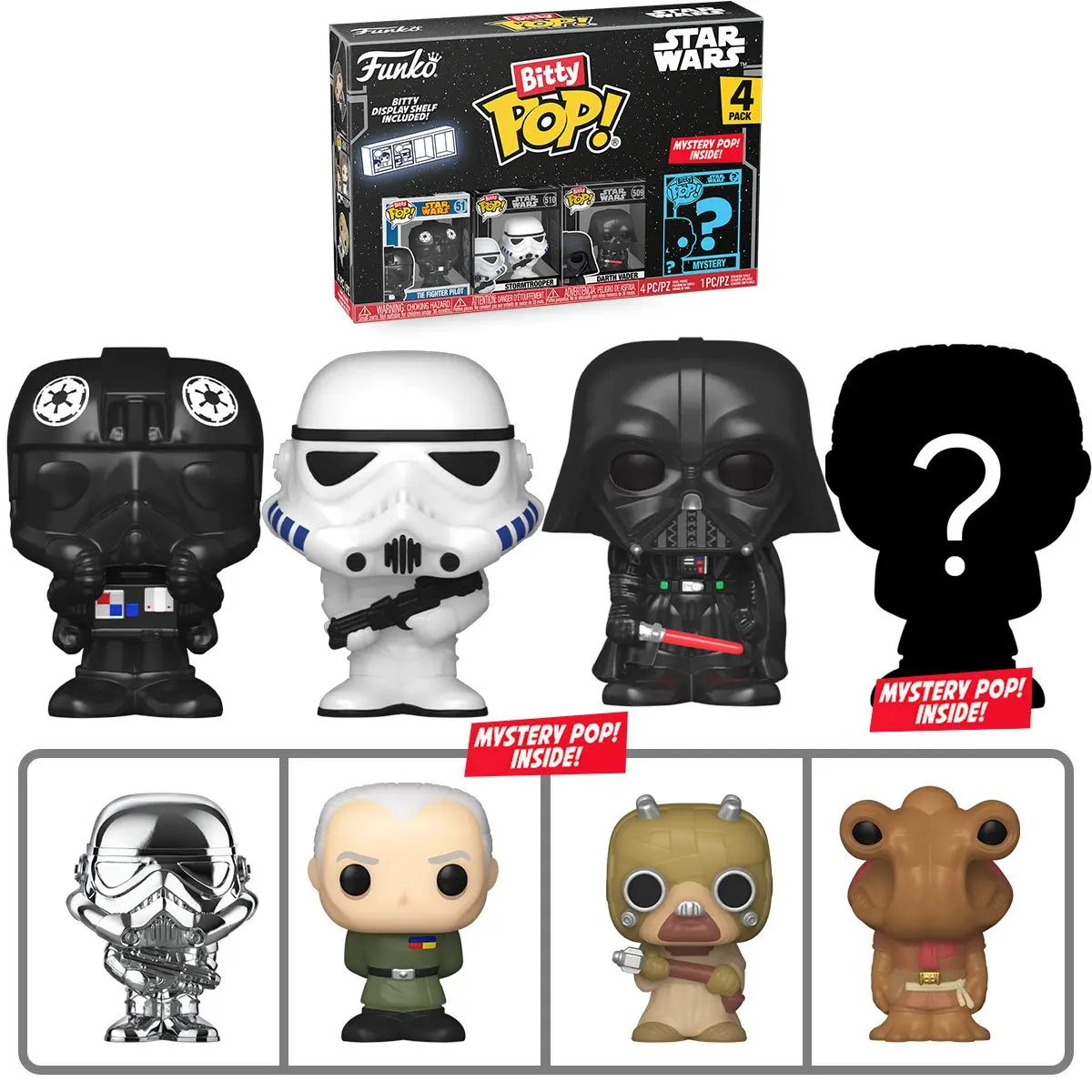 Funko Bitty Pop! Star Wars (Darth Vader) 4-Pack Vinyl Figures (71514) 1