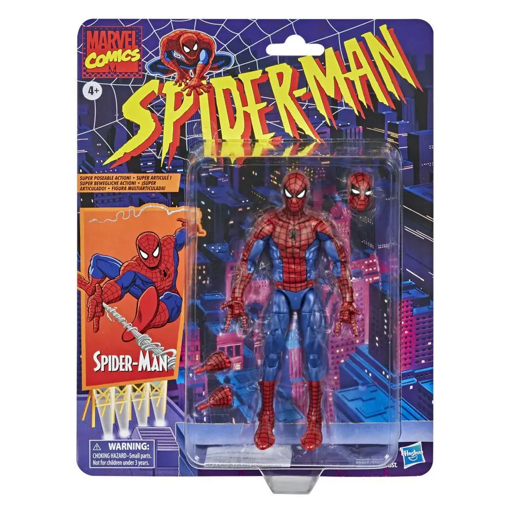 Marvel Legends - Retro Spider-Man Series - Spider-Man (E9317) Action Figure 1