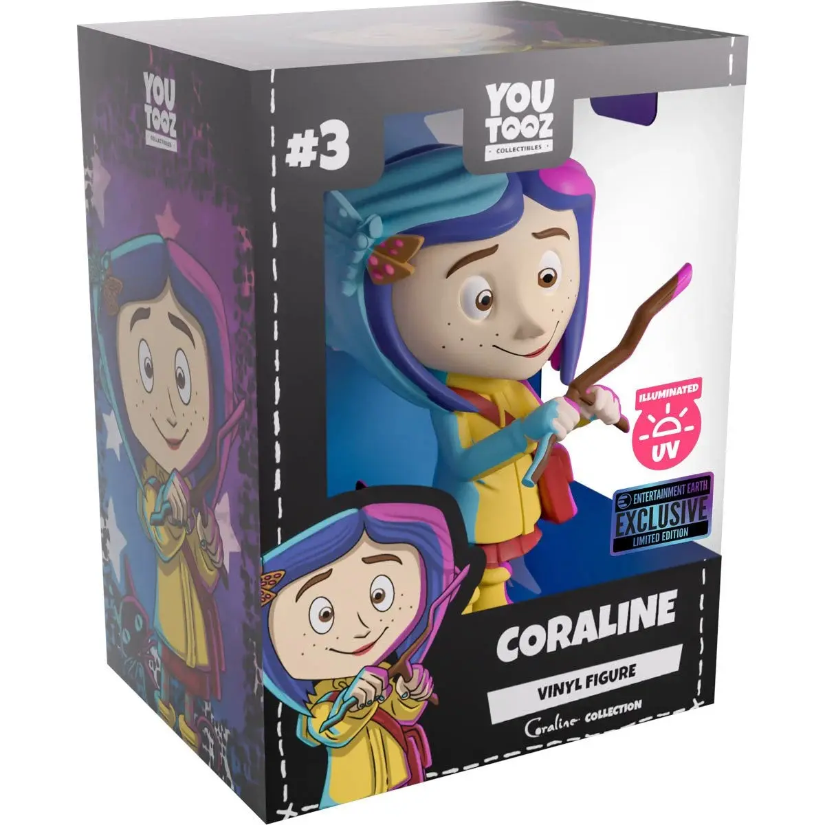 Youtooz Coraline & The Cat Illuminated Variant Vinyl Figure #3 Entertainment Earth Exclusive Yt30316 Low Stock 1